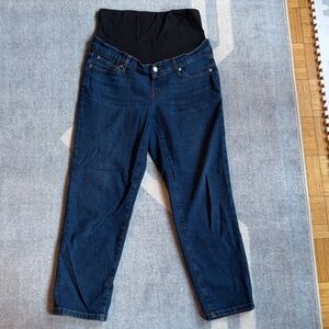 GAP Girlfriend Maternity Jeans in Dark Wash